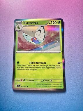 butterfree - 003/159 (holo rare) — pokemon: journey together